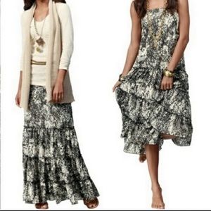 CAbi Saunter Boho Convertible Maxi Skirt Dress